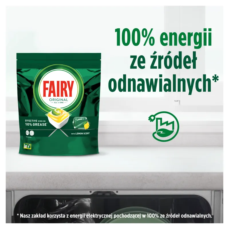 Fairy Orginal All in One Lemon tabletki do zmywarki, 40 szt. 