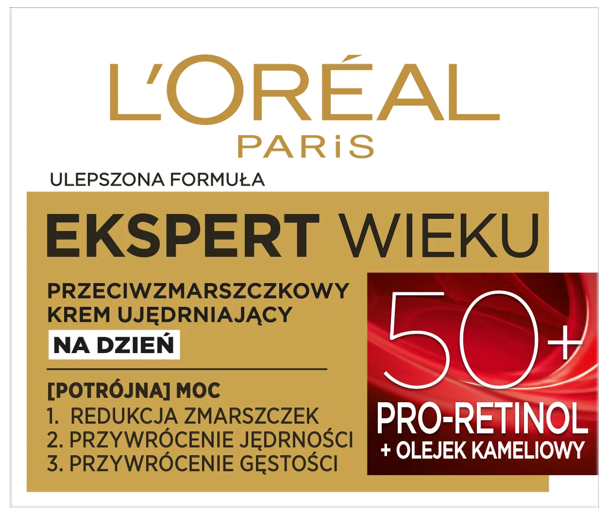 L`Oreal Paris Ekspert wieku przeciwzmarszczkowy krem ujędrniający do twarzy na dzień 50+, 50 ml