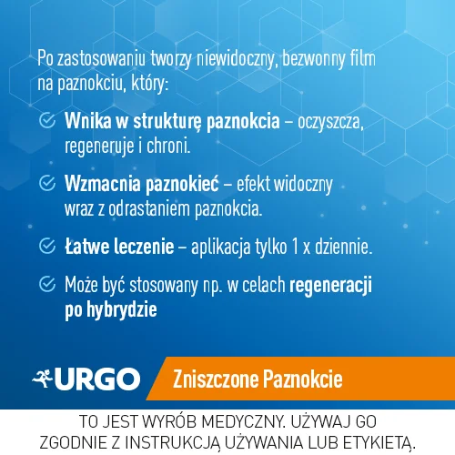 Urgo Filmogel Na Zniszczone Paznokcie Przez Grzybicę i Urazy płyn, 3,3 ml