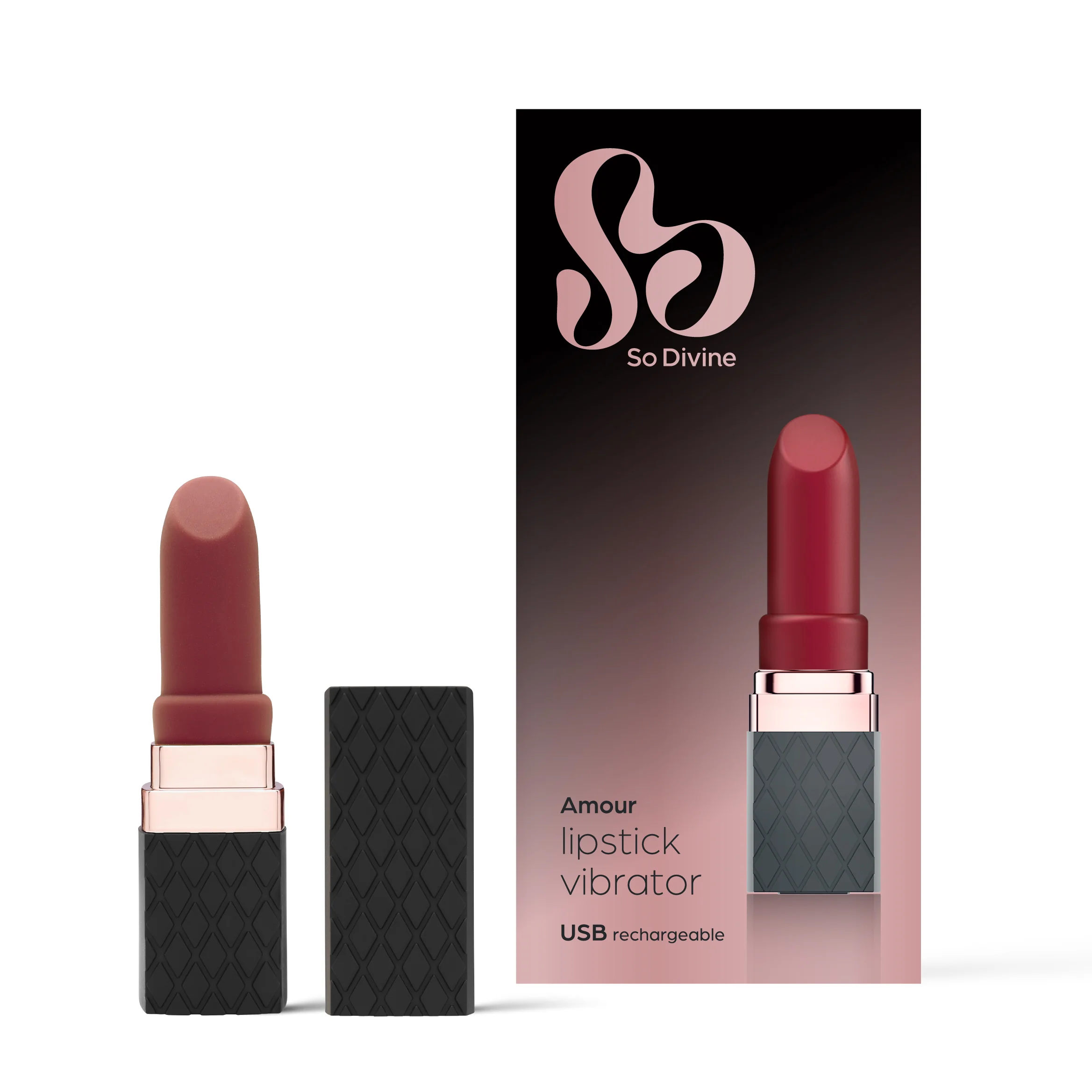 So Divine Amour Lipstick wibrator w kształcie szminki, 1 szt. 