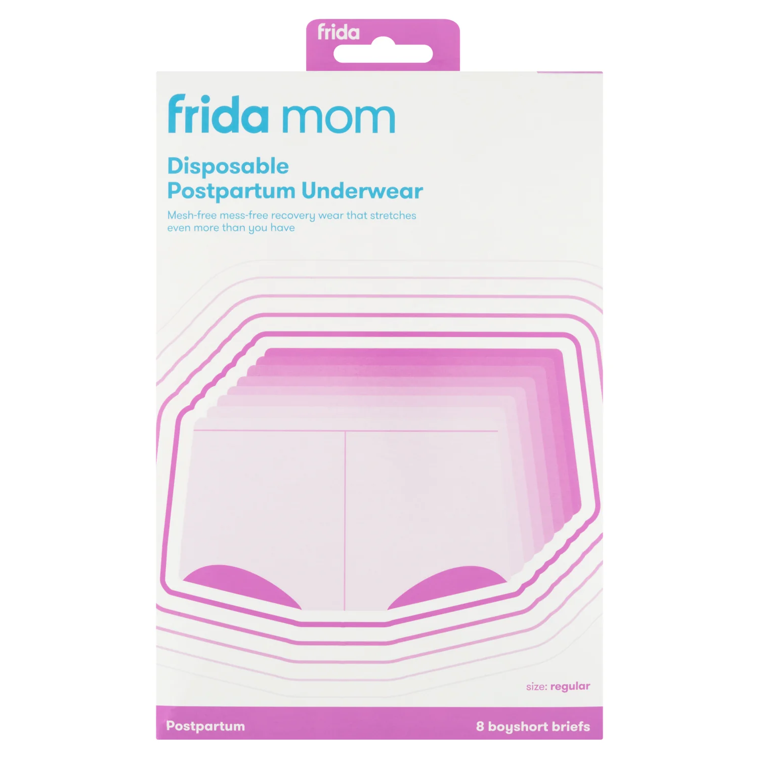 Frida Mom, jednorazowa bielizna poporodowa typu Boyshort, 8 szt.