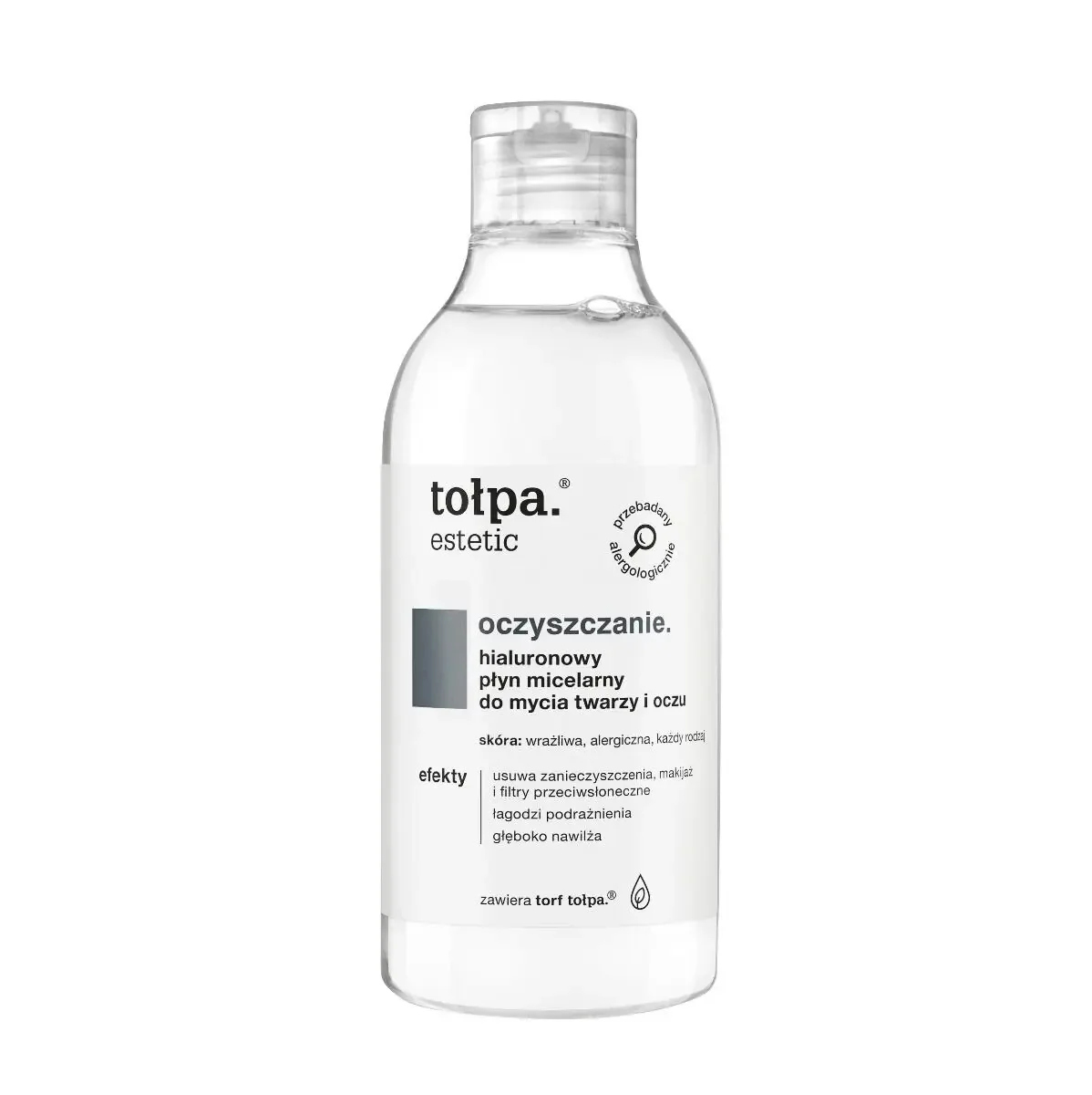 Tołpa Estetic, hialuronowy płyn micelarny do mycia twarzy i oczu, 300 ml