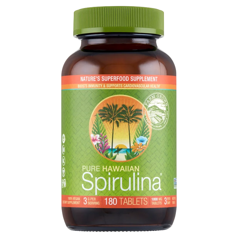 KenayAG Spirulina Hawajska Pacifica, 1000 mg, suplement diety, 180 tabletek