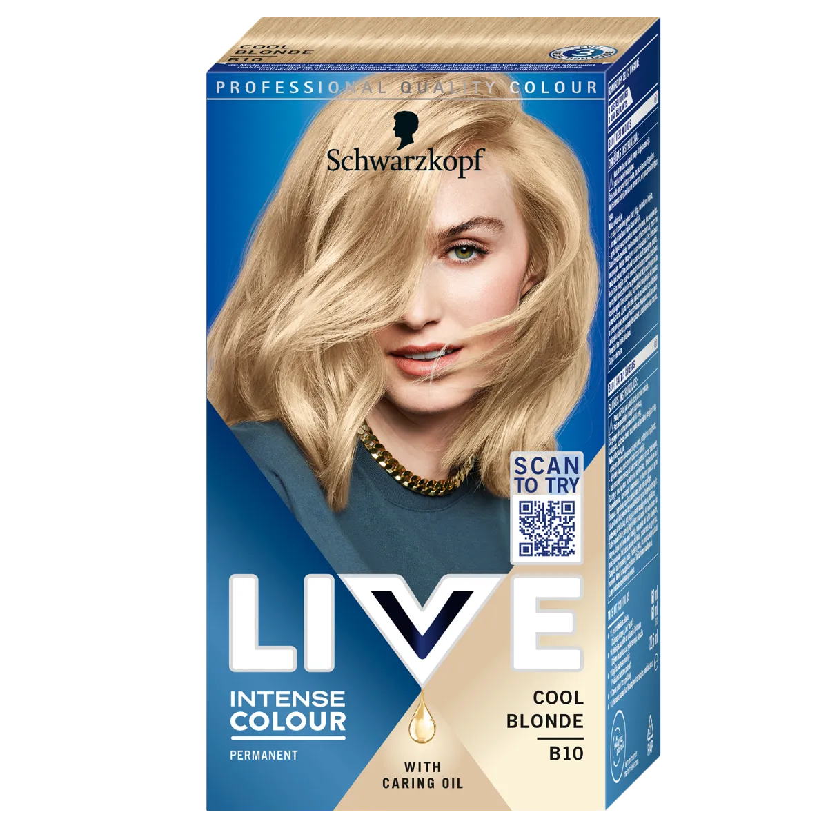 Schwarzkopf Live Intense Colour farba do włosów B10 Cool Blonde, 1 szt. 