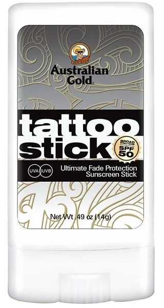 Australian Gold Tattoo Stick, ochrona tatuażu SPF50, 14 g