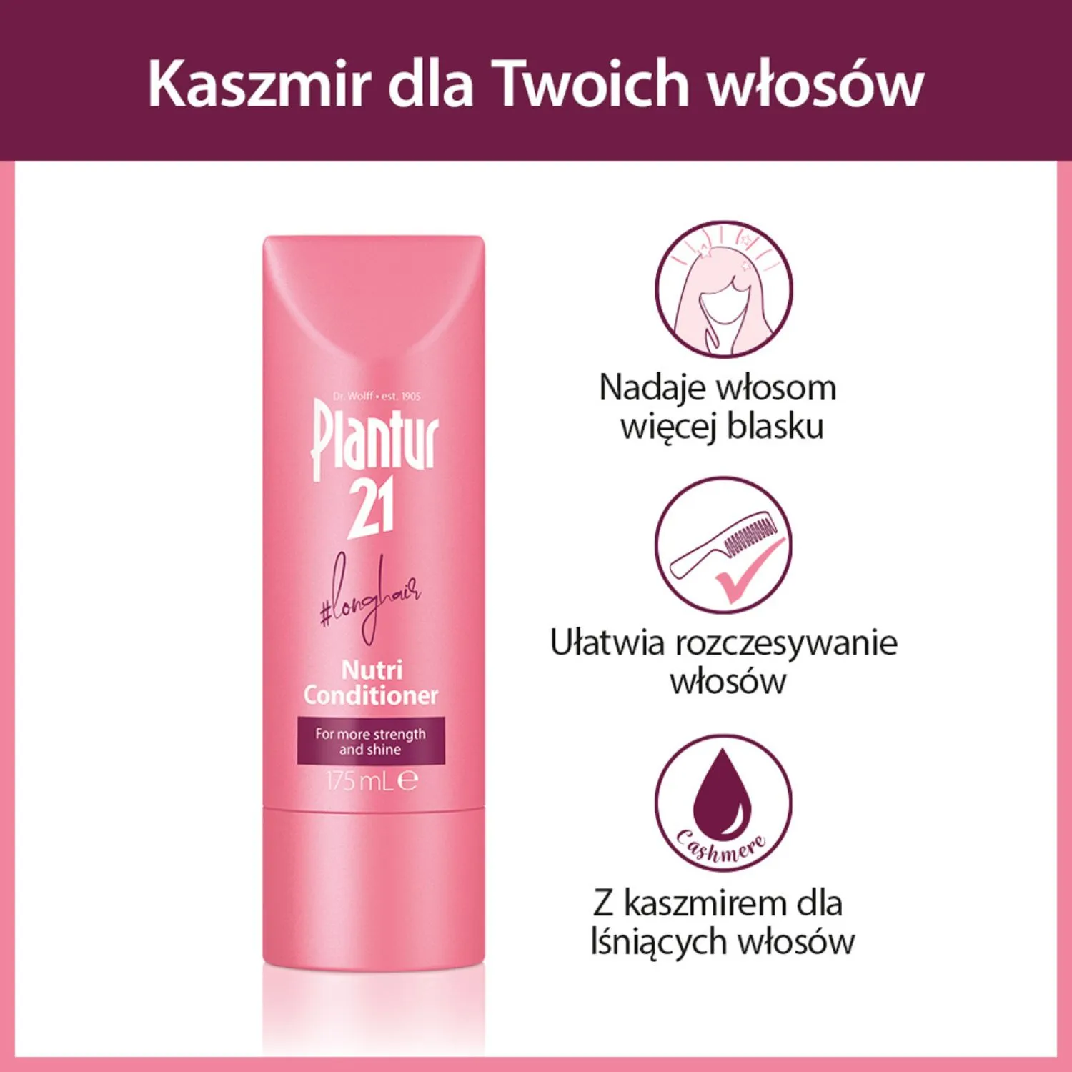 Plantur 21 Nutri Conditioner #longhair odżywka do włosów, 175 ml 