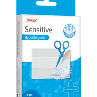 Plasters Sensitive Dr.Max, hipoalergiczne plastry dla osób z wrażliwą skórą, 6 cm x 10 cm, 10 sztuk