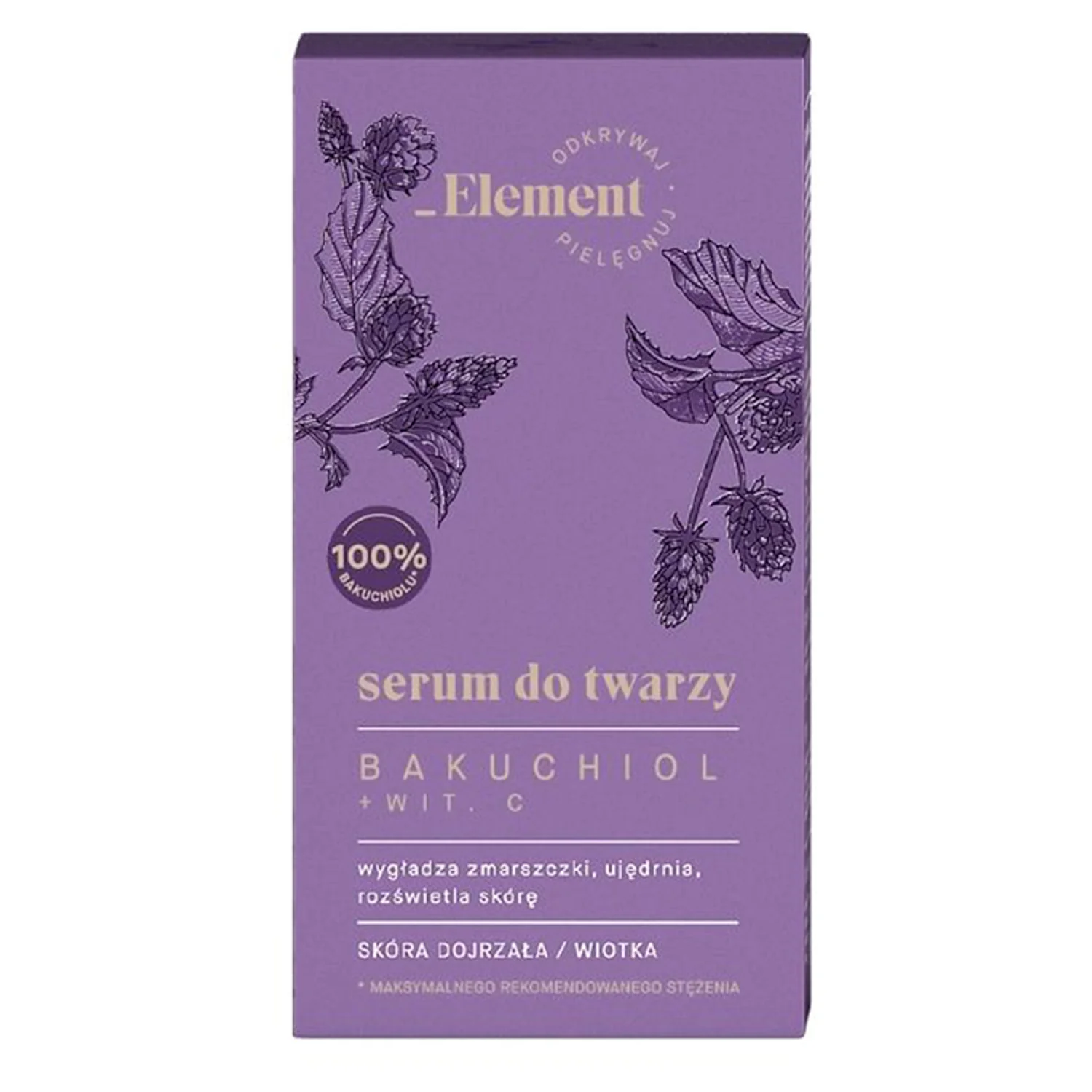 Element serum do twarzy Bakuchiol + Witamina C, 30 ml