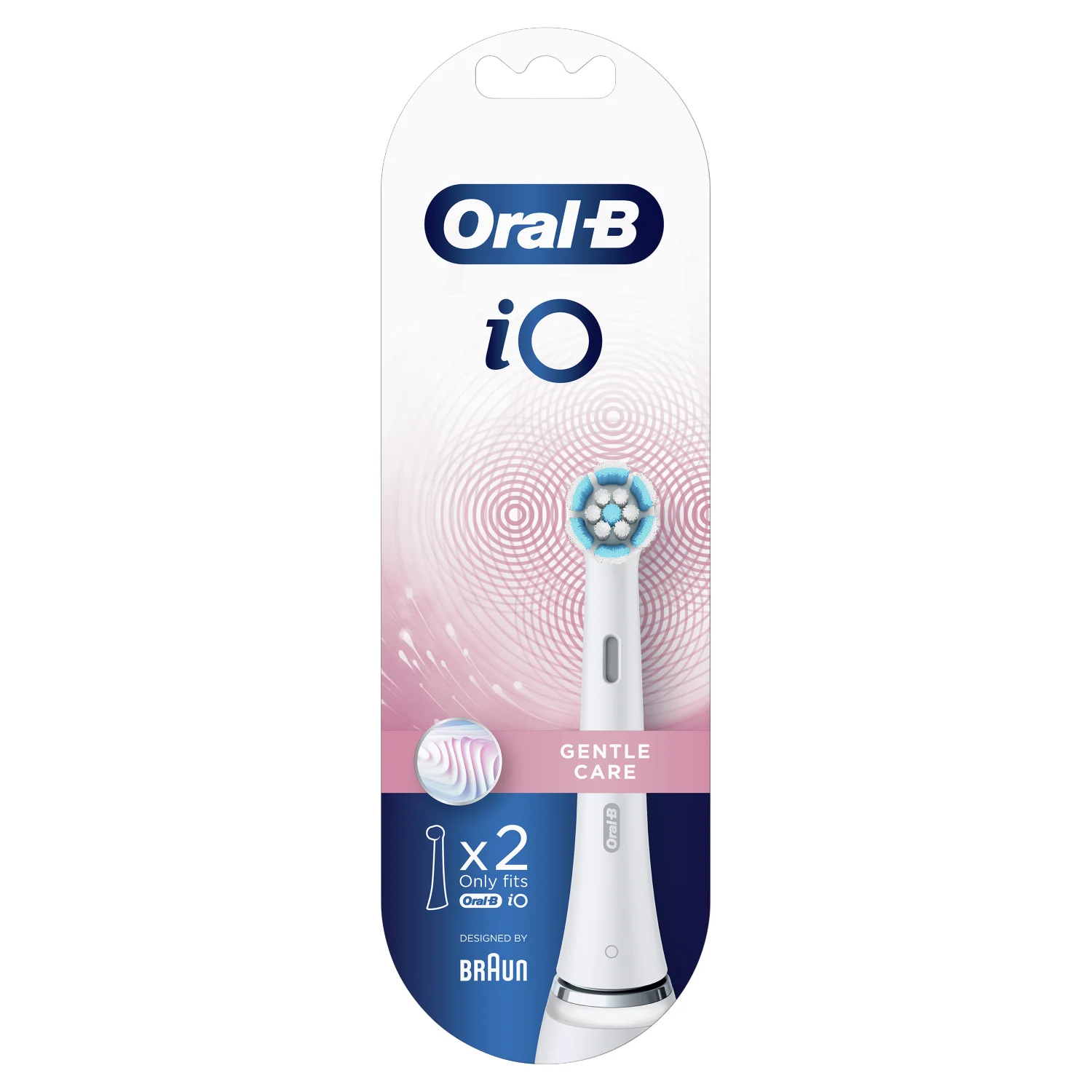 Oral-B iO Gentle Care White Alabaster, końcówki wymienne do szczoteczki elektrycznej, 2 szt.