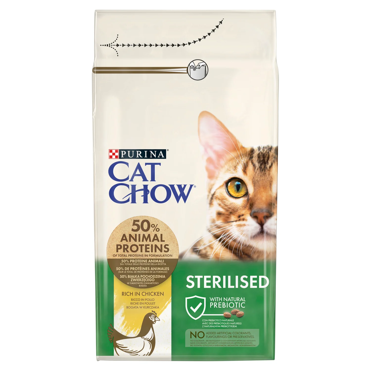 Purina Cat Chow Special Care Sterilised sucha karma dla kotów bogata w kurczaka, 1,5 kg