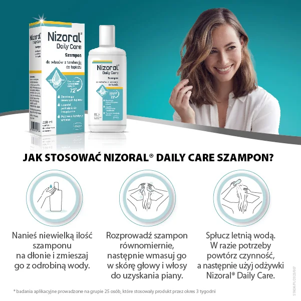 Nizoral Care szampon do włosów z tendencją do łupieżu, 200 ml