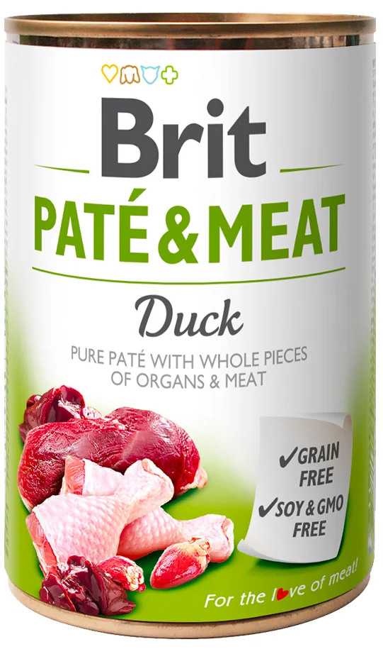 Brit Pate & Meat Duck karma dla psów, 800 g