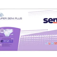 Seni Super Plus, pieluchomajtki zapinane na rzepy, large 100-150 cm, 30 sztuk