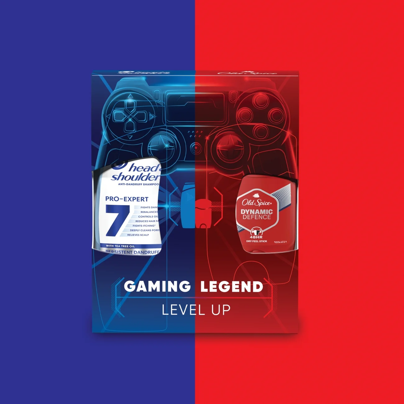 Gaming Legend szampon Head & Shoulders 7w1 ProExpert, 250 ml + dezodorant Old Spice Dynamic Defence, 65 ml