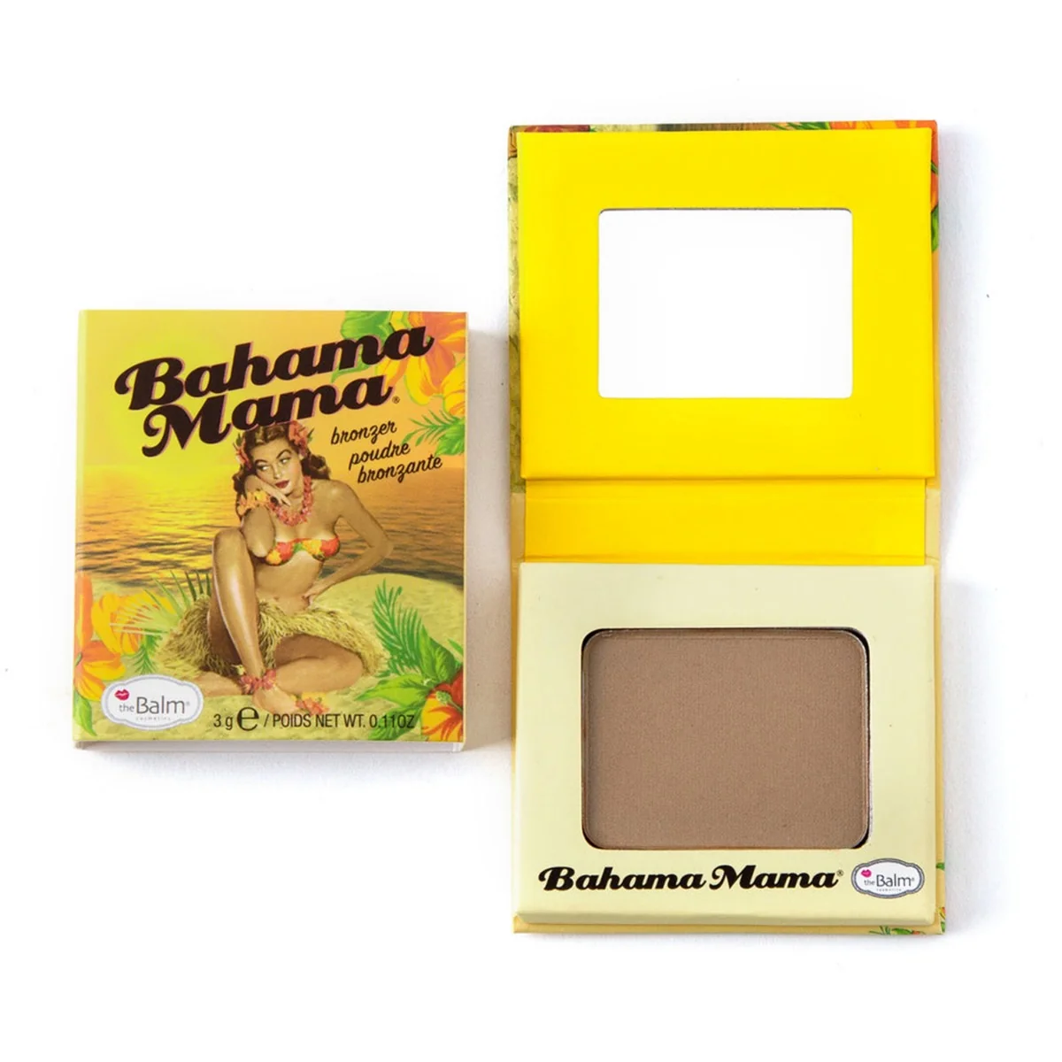 theBalm Bahama Mama bronzer prasowany, rozmiar podróżny, 3 g