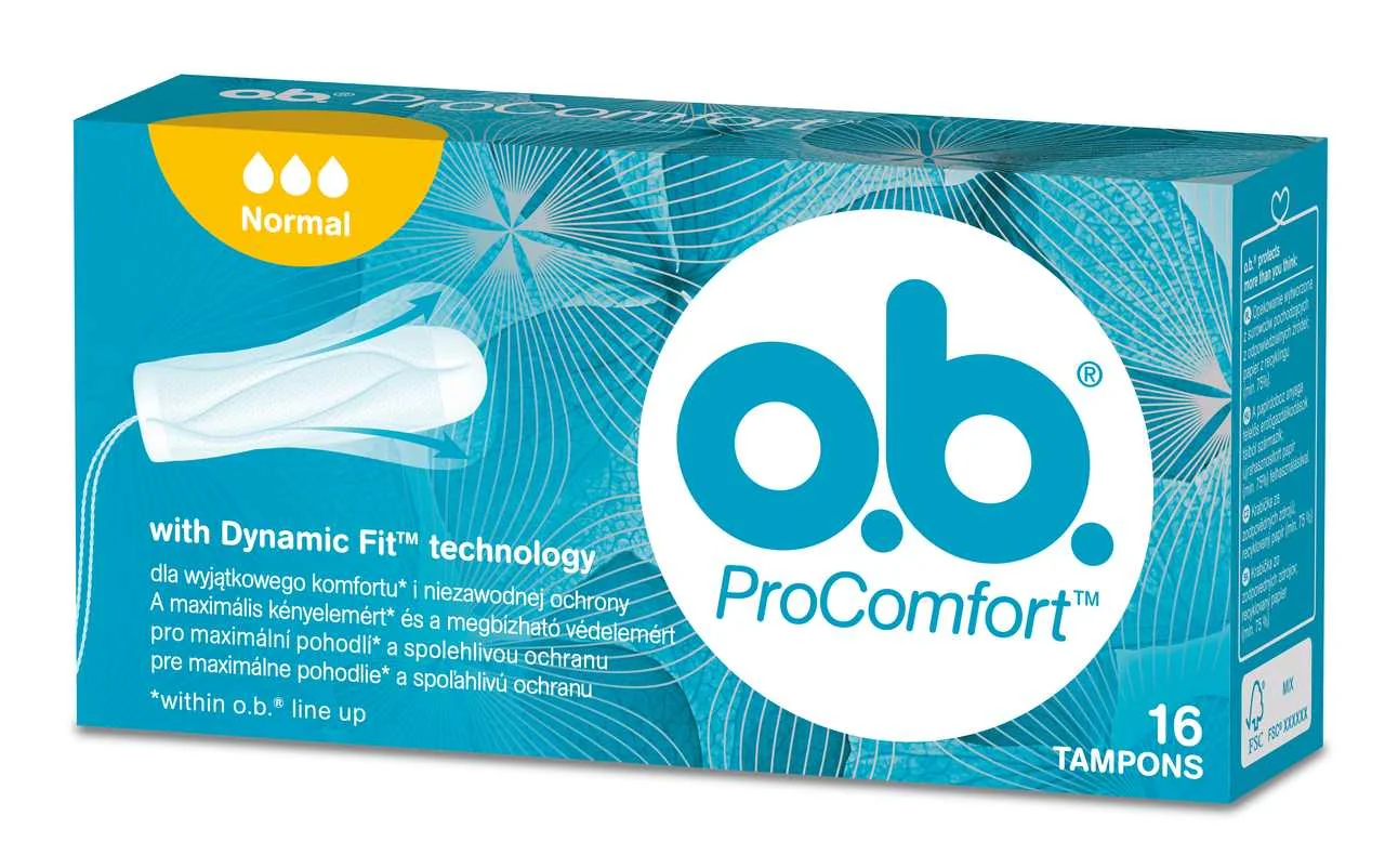 O.B. ProComfort Normal, tampony higieniczne, 16 sztuk