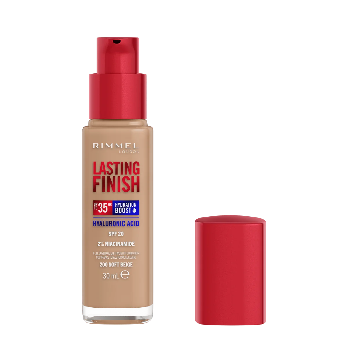 Rimmel Lasting Finish Foundation Podkład do twarzy nr 200 Soft Beige, 30 ml