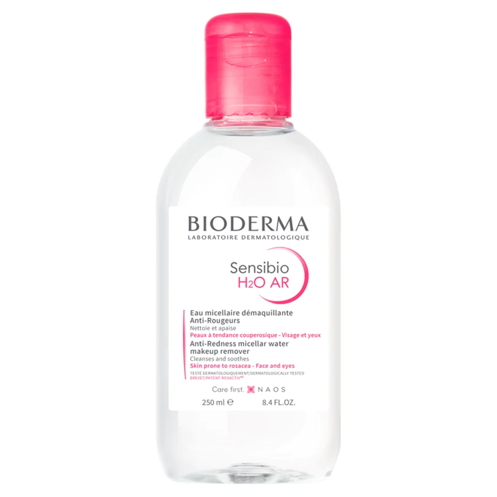 BIODERMA SENSIBIO AR H20 Plyn micelarny do oczyszcz.tw. do skóry z problemami naczynkowymi - - 250 ml