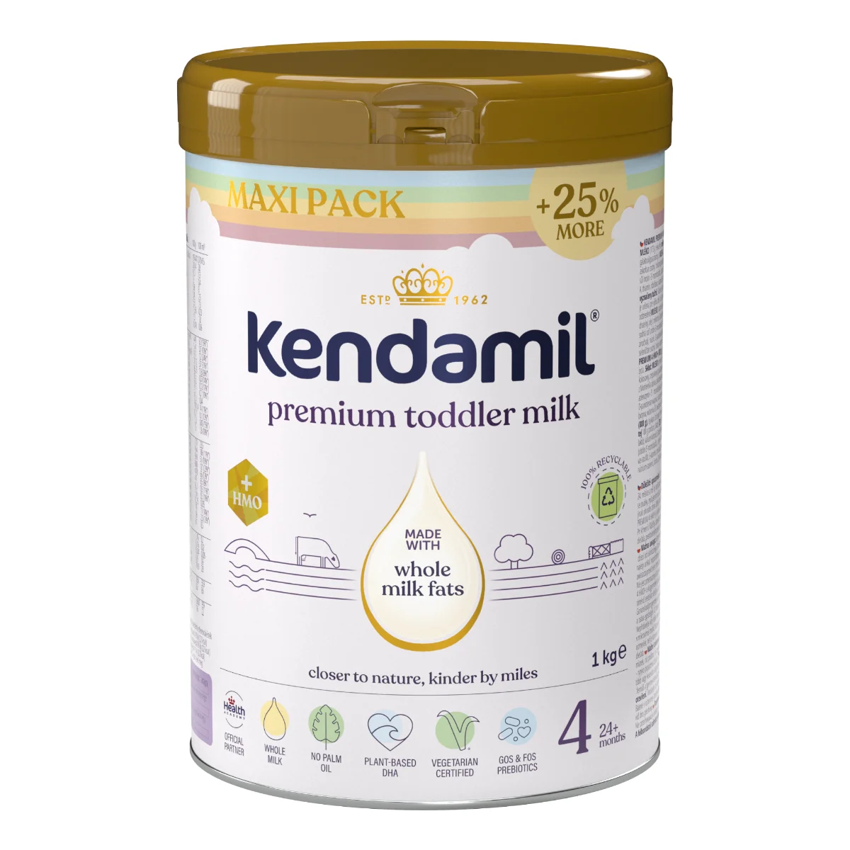 Kendamil Premium 4 HMO+, Mleko dla juniora, 1 kg