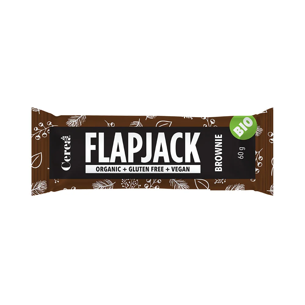 Cerea Flapjack Brownie BIObaton owsiany pieczony, 60 g. Data ważności 09.02.2025