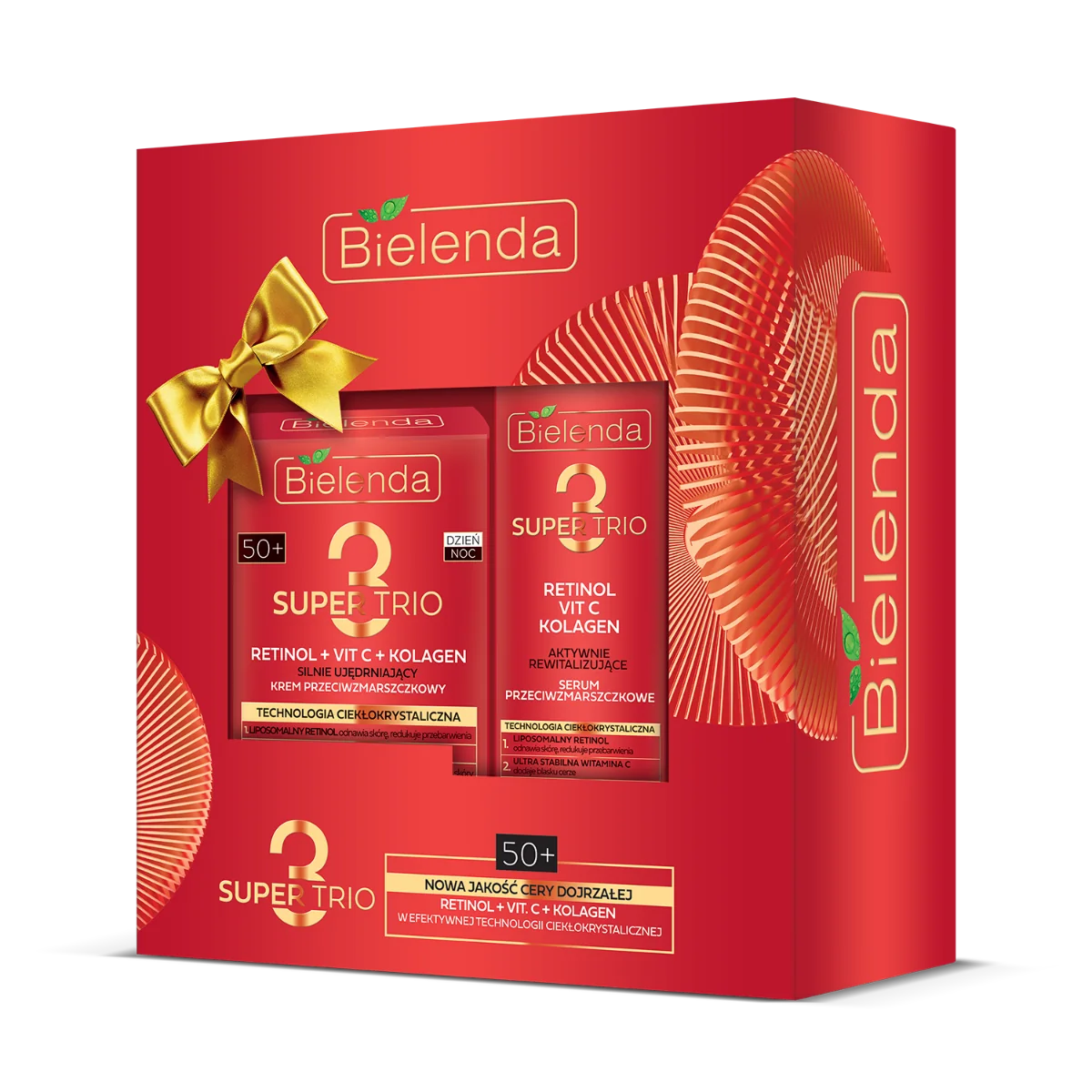 Bielenda Zestaw prezentowy SUPER TRIO 50+, krem 50 ml + serum, 30 ml