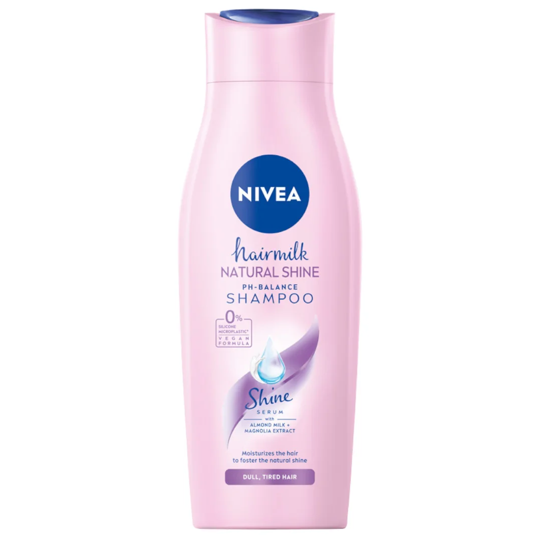 Nivea Hairmilk Natural Shine szampon do włosów, 400 ml