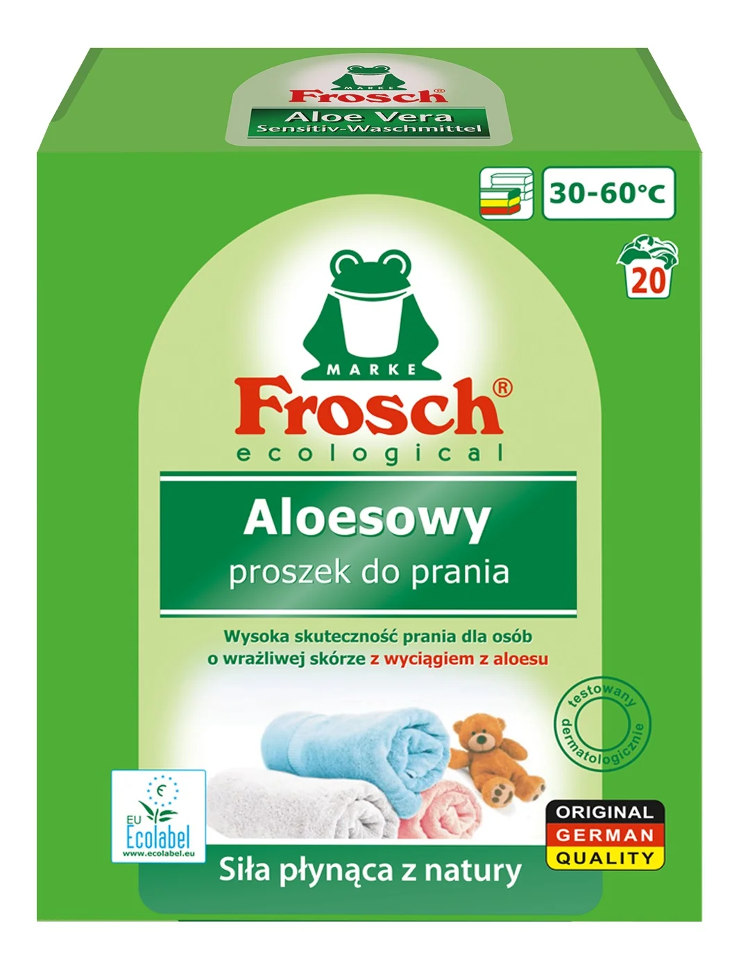 Frosch aloesowy proszek do prania tkanin, 1,45 kg