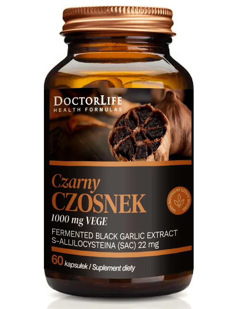 Doctor Life Black Garlic czarny czosnek, 60 kapsułek