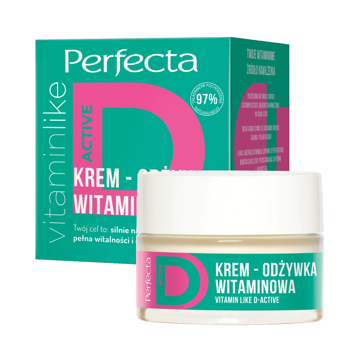 Perfecta Vitamins, krem-odżywka witaminowa do twarzy z witaminą D, 50 ml