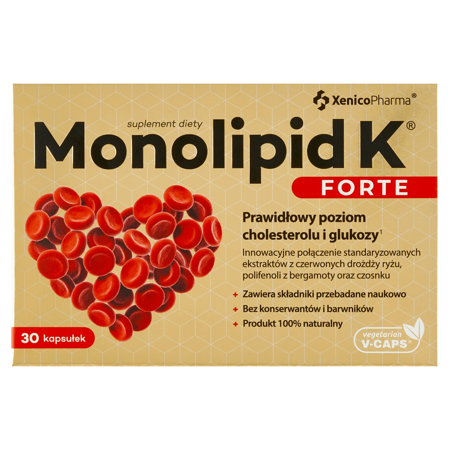 Monolipid K Forte suplement diety, 30 kapsułek