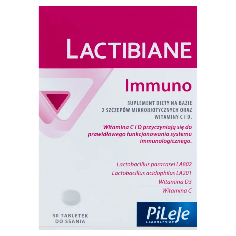 Lactibiane Immuno suplement diety, 30 tabletek do ssania