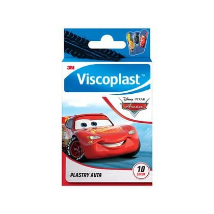 Viscoplast, plastry dla dzieci Auta, 10 sztuk