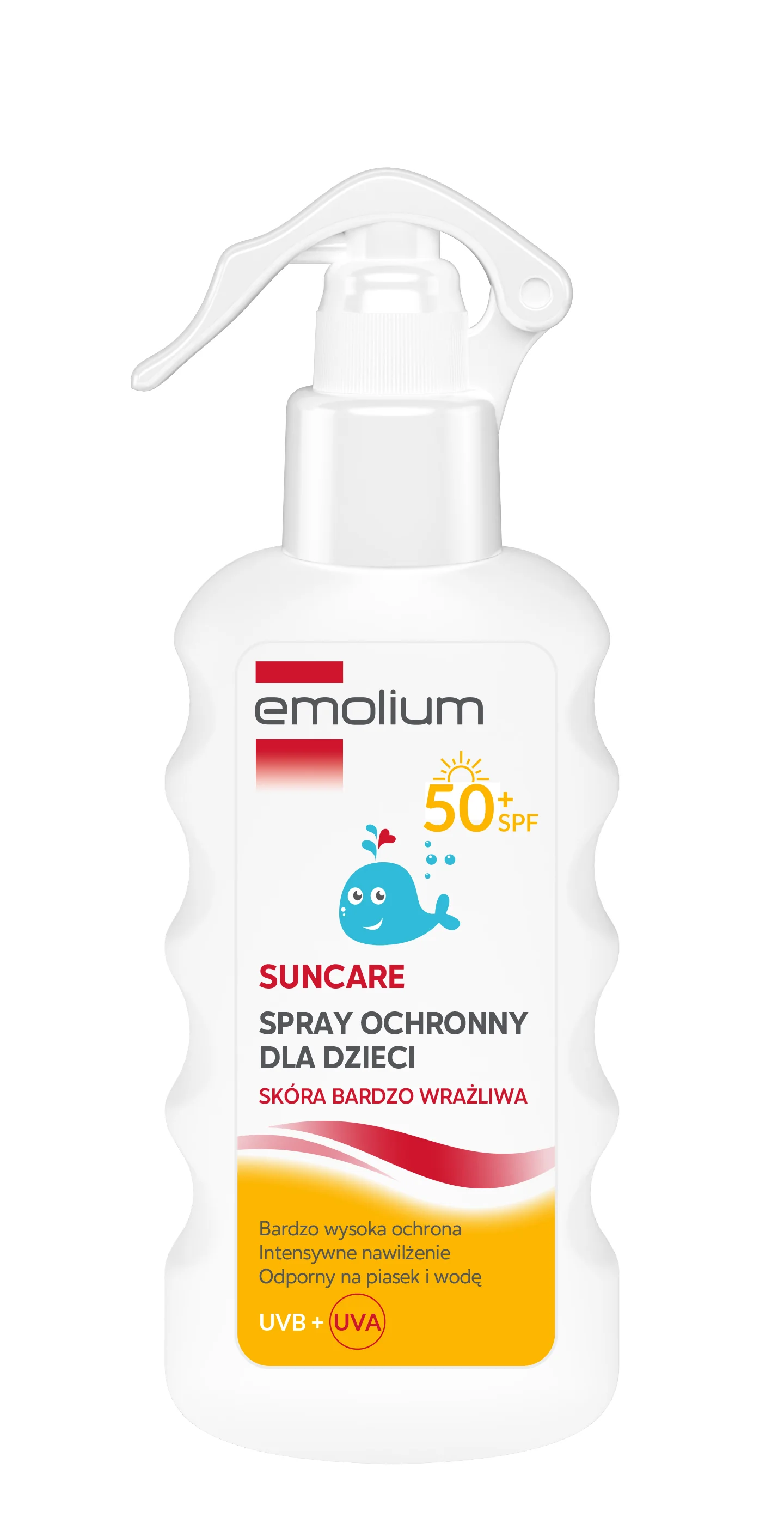 Emolium Suncare, spray dla dzieci ochronny SPF50+, 175 ml