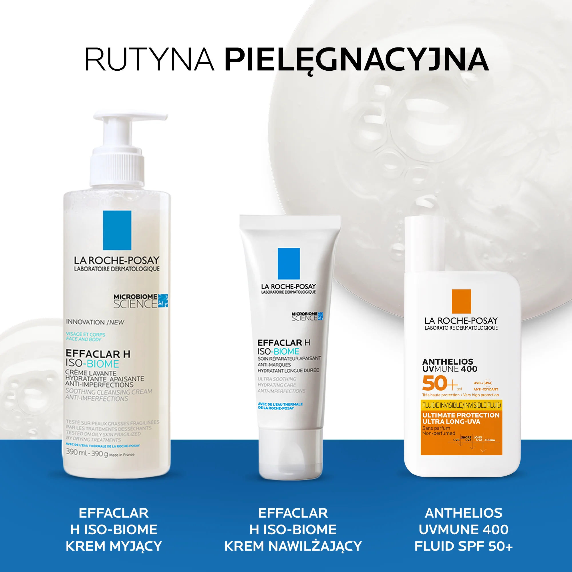 La Roche Posay Effaclar H Iso-Biome krem myjący, 390 ml