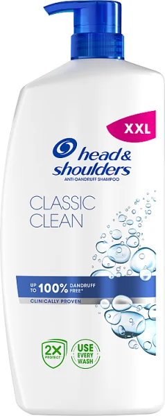 Head & Shoulders Classic Clean, codzienny szampon przeciwłupieżowy, 800 ml (z pompką)