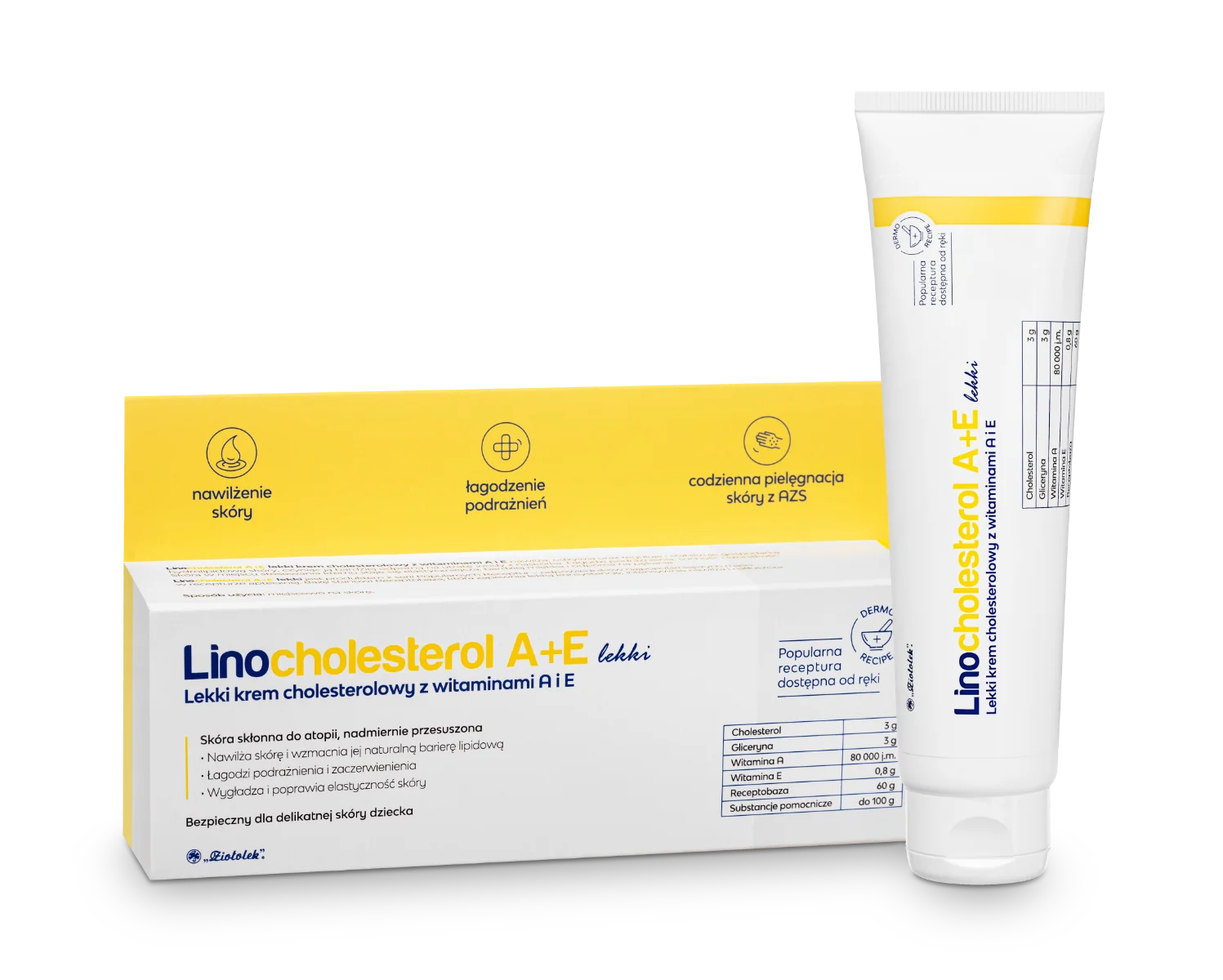 Linocholesterol, lekki krem cholesterolowy A+E, 80g