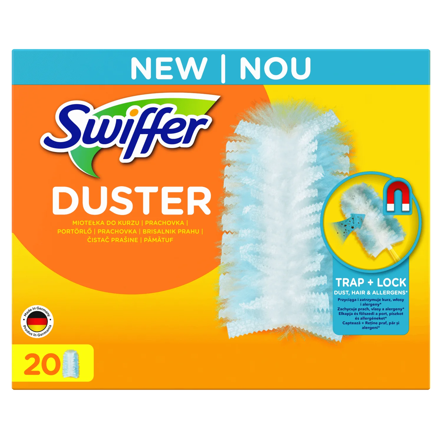 Swiffer Wkłady wymienne do miotełki do kurzu, 20 sztuk