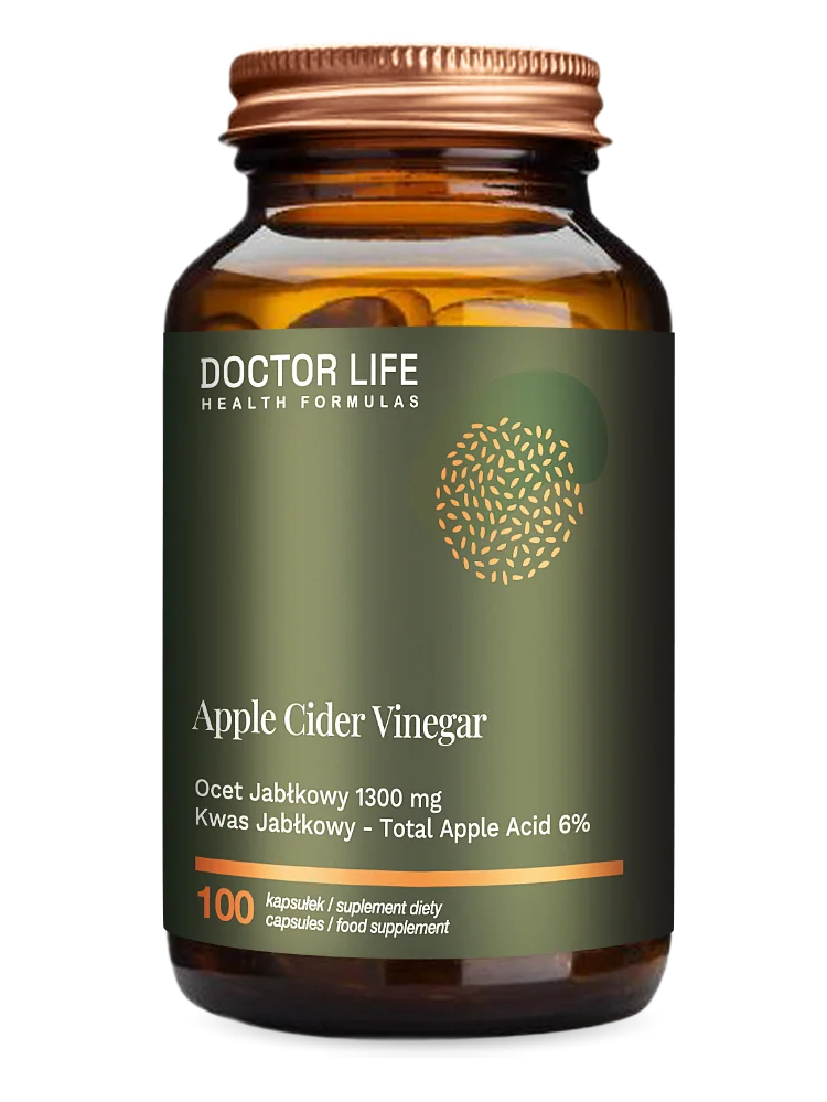 Doctor Life Apple Cider Vinegar 1300 mg 100 kapsułek