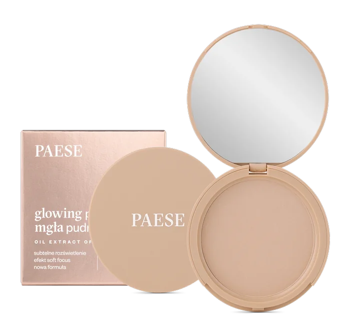 Paese Glowing Powder rozświetlający puder do twarzy mgła pudrowa 12 Natural Beige, 10 g