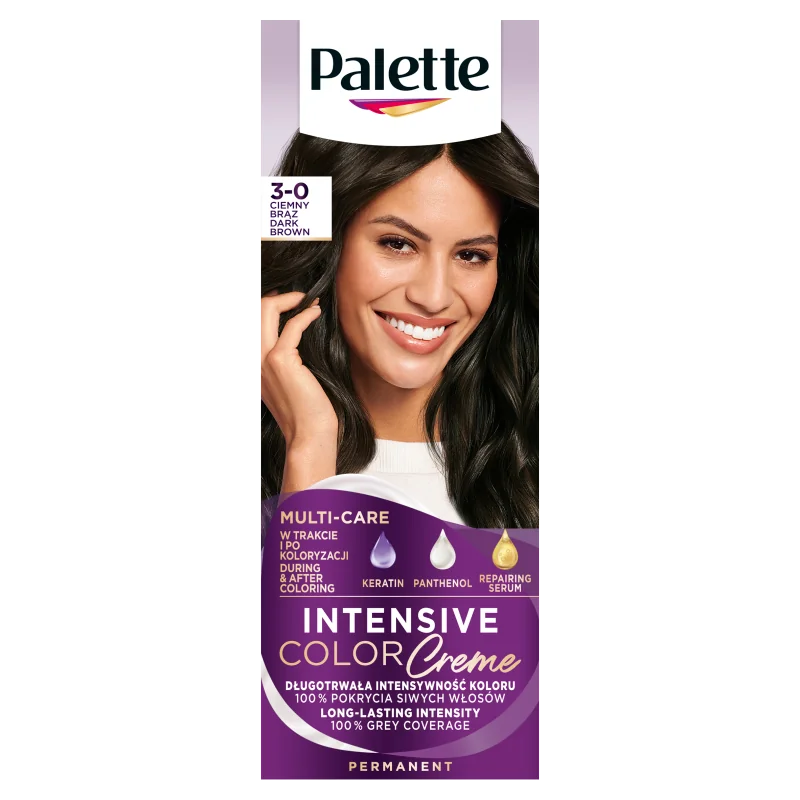 Schwarzkopf Palette Intensive Color Creme farba do włosów N2 ciemny brąz, 1 szt.