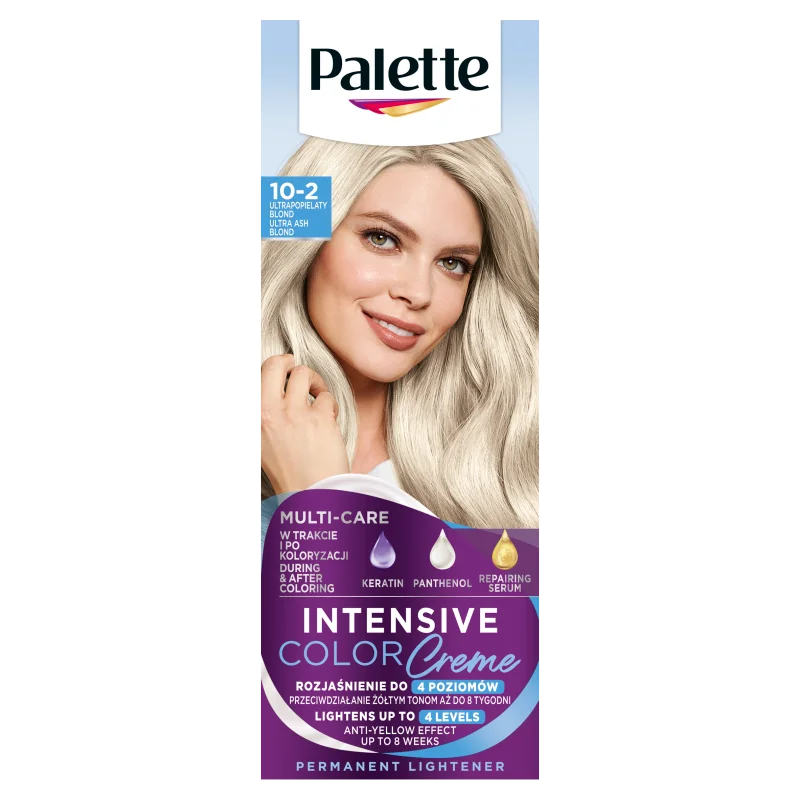 Palette Intensive Color Creme farba do włosów w kremie A10 Ultrapopielaty Blond, 50 ml