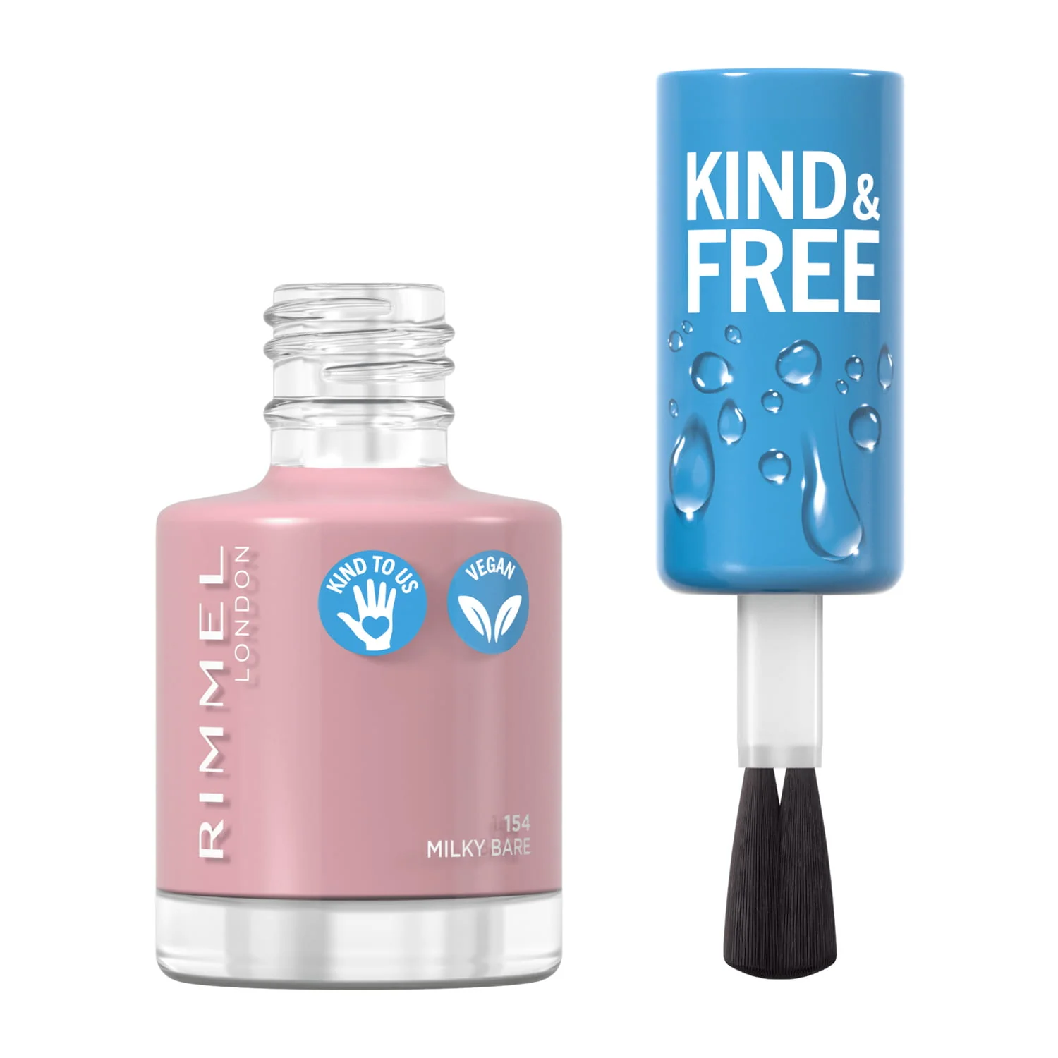 Rimmel Kind & Free ™ lakier do paznokci nr 154 Milky Bare, 8 ml