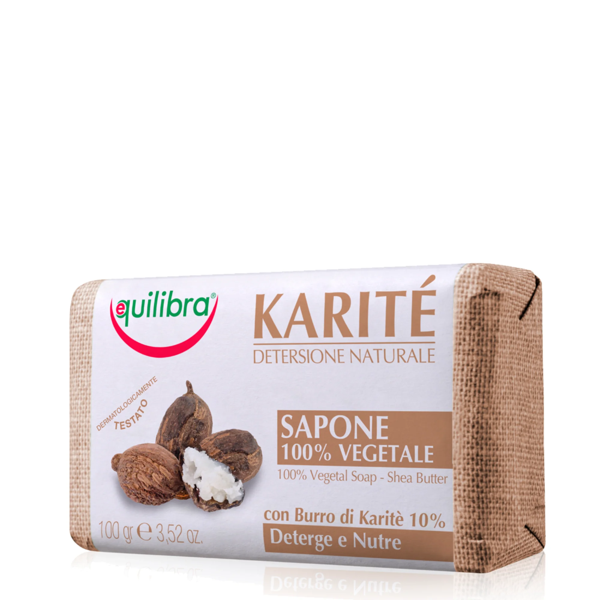 Equilibra Karite, mydło z masłem shea, 100 g