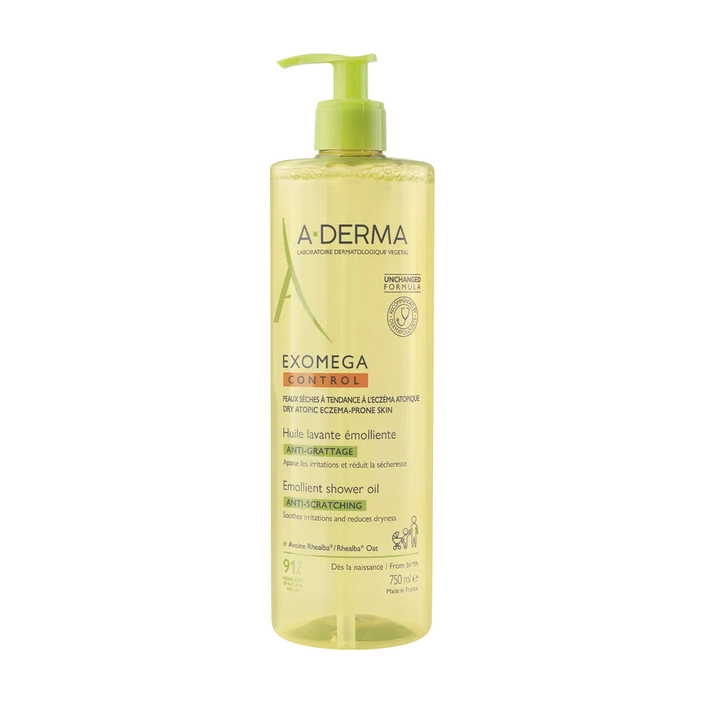 A-Derma Exomega Control olejek emolient pod prysznic,  750 ml 