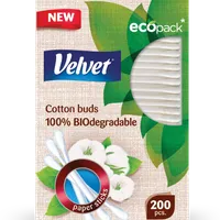 Velvet BIO Papierowe patyczki kosmetyczne, 200 szt.