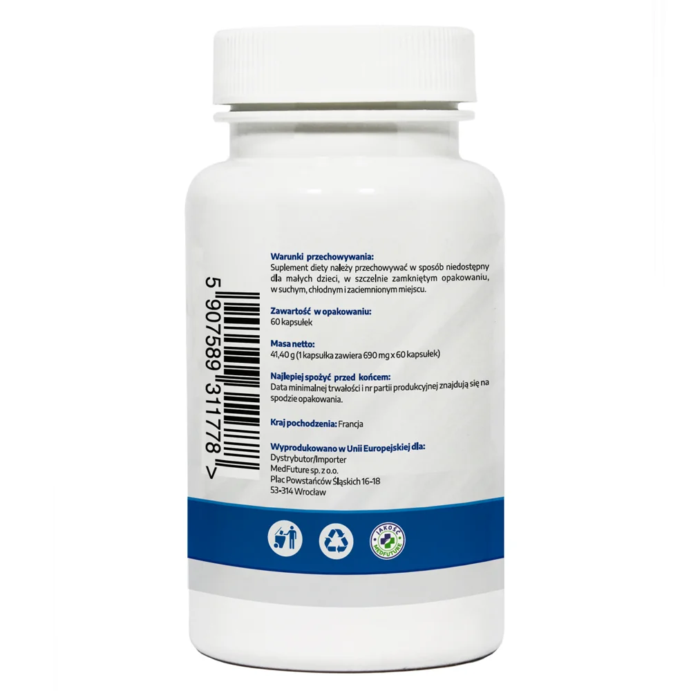 MedFuture Active Marine kolagen z witaminą C 500 mg 60 kapsułek