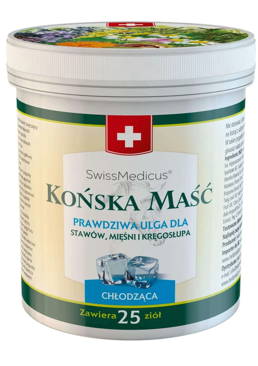 Herbamedicus, szwajcarska maść końska, chłodząca, 250 ml