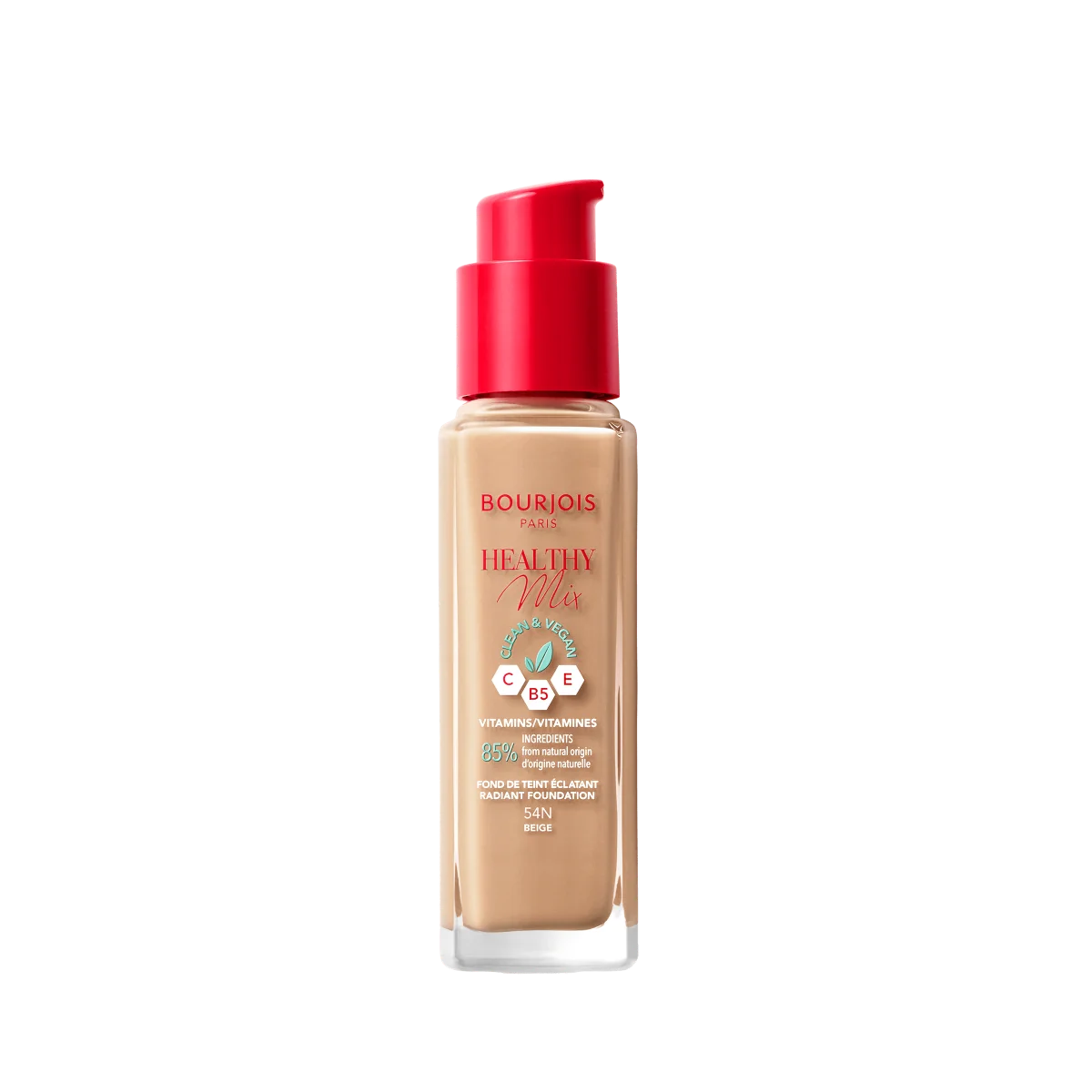 Bourjous Healthy Mix Foundation Podkład do twarzy 54 Beige, 30 ml 