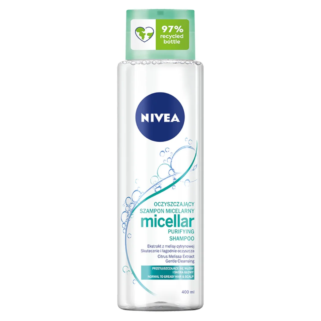 Nivea Micelarny Szampon głęboko oczyszczający, 400 ml