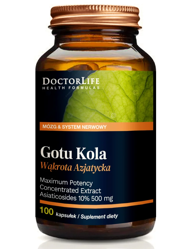 Doctor Life Gotu Kola wąkrota azjatycka, 100 kapsułek